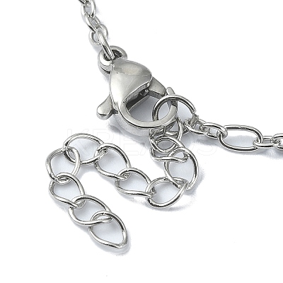 Non-Tarnish 316 Surgical Stainless Steel Figaro Chain Bracelets for Women BJEW-D023-03P-1