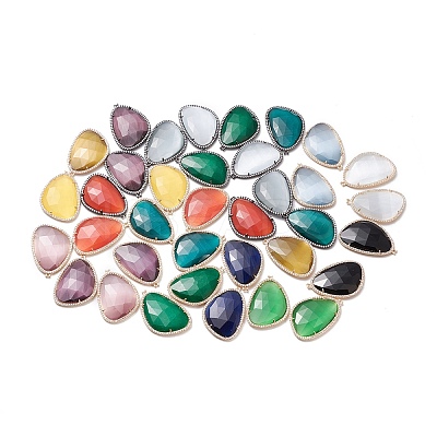 Faceted Cat Eye Pendants CE-L023-004-1