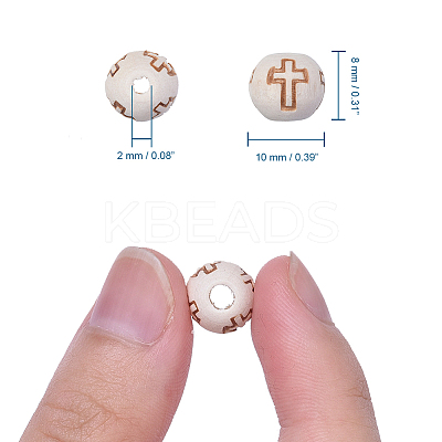 Unfinished Wood Beads LS-X-WOOD-S656-LF-1