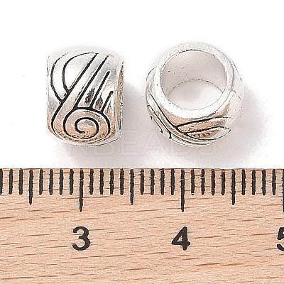Tibetan Style Zinc Alloy Beads TIBEB-R063-014AS-RS-1