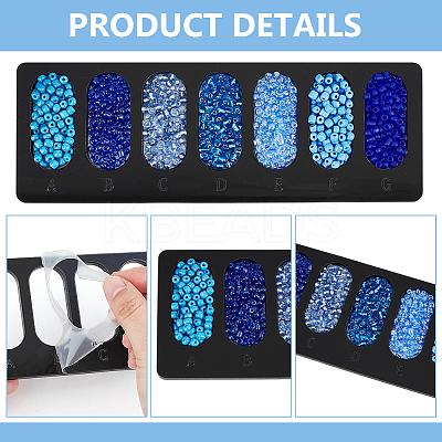 4Pcs Acrylic Bead Design Boards FIND-BC0013-08A-1