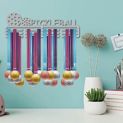 Fashion Iron Medal Hanger Holder Display Wall Rack ODIS-WH0023-039-1