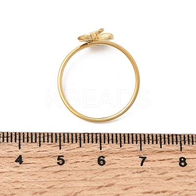 304 Stainless Steel Cuff Rings for Women RJEW-K312-03G-1