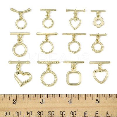 20Pcs 12 Styles Alloy Toggle Clasps FIND-FS0004-53G-1