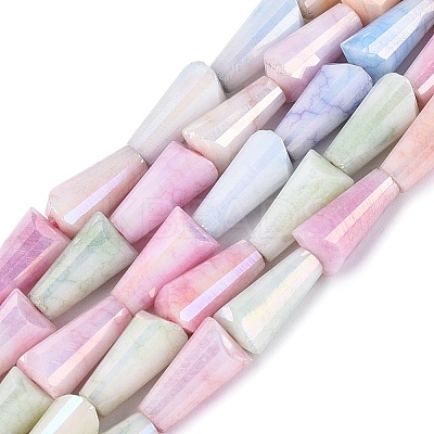 Anti-Tarnish Electroplate Glass Beads Strands GLAA-T025-27-01A-1