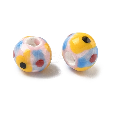 Handmade Porcelain European Beads PORC-C009-01A-1