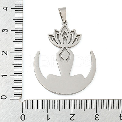 Non-Tarnish 304 Stainless Steel Pendants STAS-Z076-12P-1