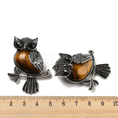 Natural Tiger Eye Pendants G-H308-01AS-01-1