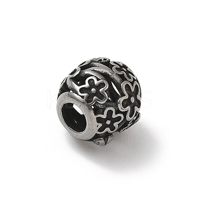 304 Stainless Steel European Beads STAS-H238-09H-AS-1