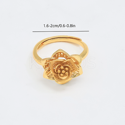 Adjustable Brass Open Cuff Rings for Women JT1474-2-1