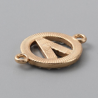 Zinc Alloy Crystal Rhinestone Connector Charms ALRI-WH0005-17V-KCG-1