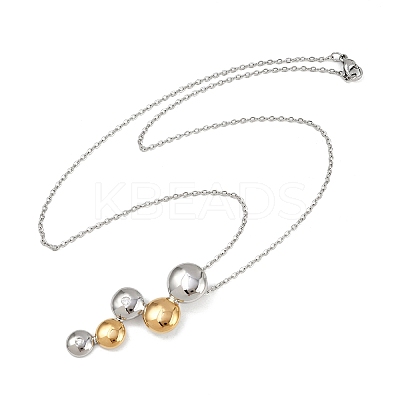 304 Stainless Steel Crystal Rhinestone Grape Pendant Necklaces for Women NJEW-K290-01GP-1