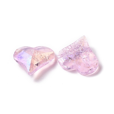 Crackle Moonlight Style Glass Rhinestone Cabochons RGLA-J017-B-223IO-1
