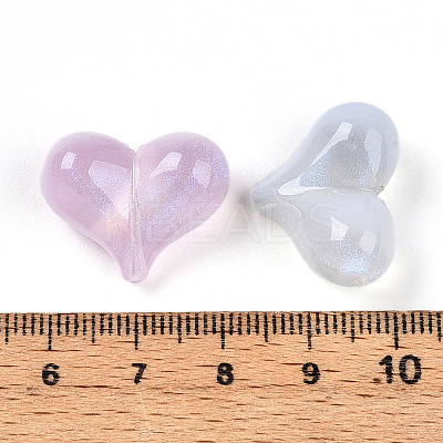 Opaque UV Plating Acrylic Beads OACR-I015-43-1