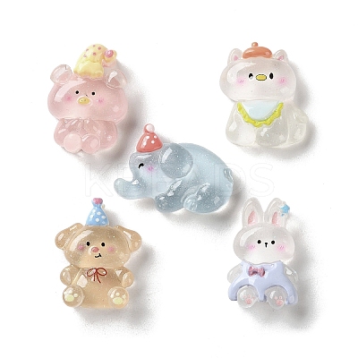 Transparent Resin Cabochons RESI-K043-26-1