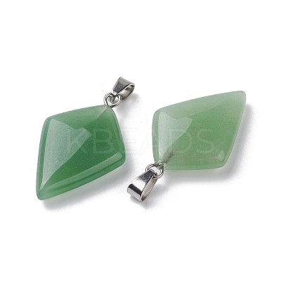 Natural Green Aventurine Pendants G-C110-05E-P-1