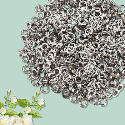 300 Sets Iron Grommet Eyelet Findings SCRA-GF0001-09C-1