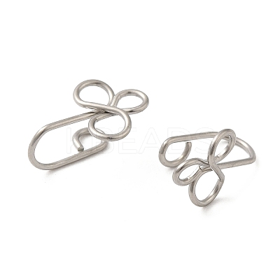 Non-Tarnish 316 Surgical Stainless Steel Clip on Nose Rings STAS-P336-09B-P-1