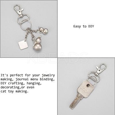 Zinc Alloy Swivel D Rings Lobster Claw Clasps E341-8-1