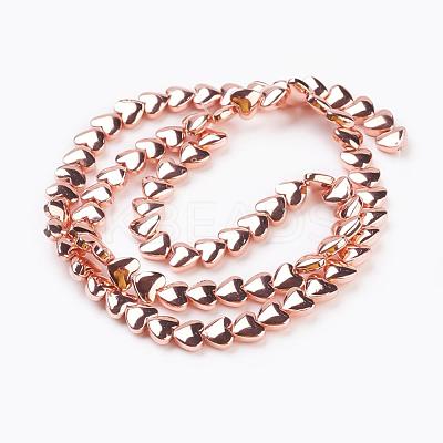 Electroplate Non-magnetic Synthetic Hematite Beads Strands G-G726-01RG-1