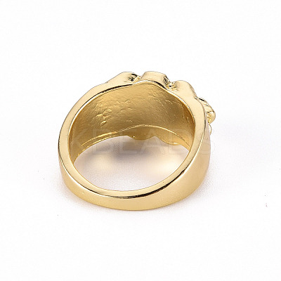 Alloy Enamel Wide Band Rings RJEW-N034-007E-RS-1