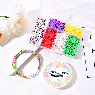 DIY Polymer Clay Beads  Bracelet Making Kit DIY-YW0004-39A-1