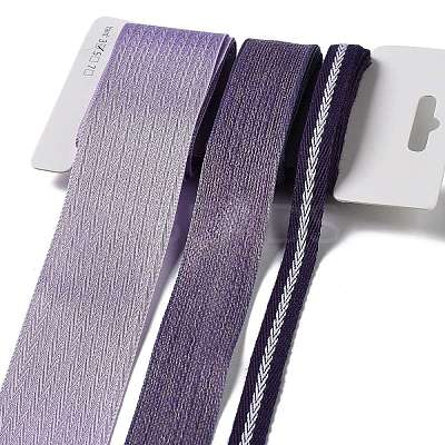 9 Yards 3 Styles Polyester Ribbon SRIB-C002-07G-1