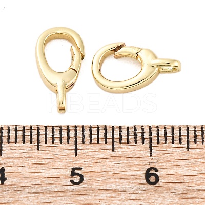 Brass Spring Gate Rings KK-J301-14G-01-1