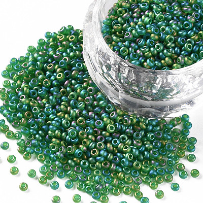 12/0 FGB Grade A Round Glass Seed Beads SEED-Q010-M552-1