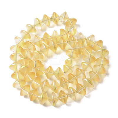 Electroplate Glass Beads Strands EGLA-G038-01A-HP02-1