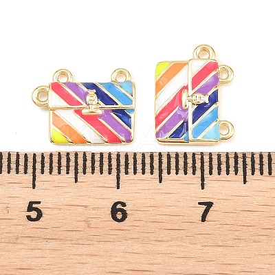 Brass Enamel Pendants KK-P353-04G-1