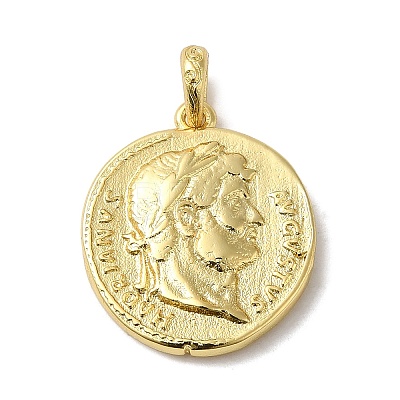 Brass Pendants KK-Z033-21G-1