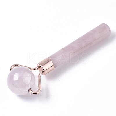 Natural Rose Quartz Mini Eye Roller Massage Tool Skin Care G-N0325-03-1