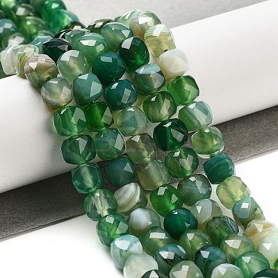 Natural Agate Dyed Beads Strands G-H028-A08-03-1