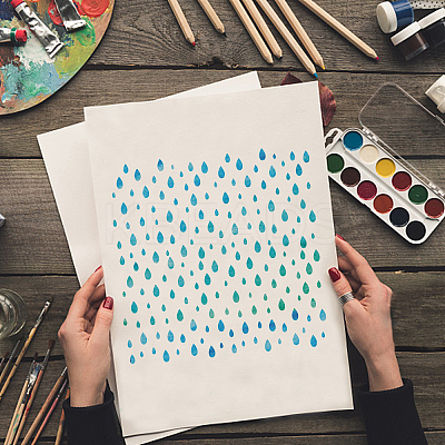 PET Hollow Out Drawing Painting Stencils DIY-WH0402-017-1