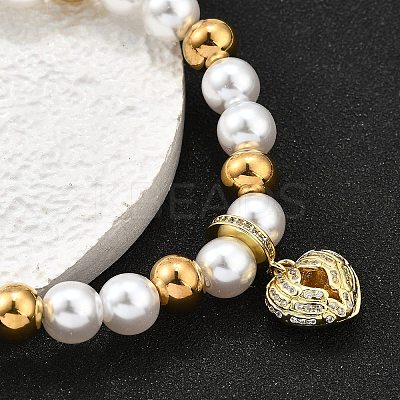 Brass Stretch Bracelets BJEW-C098-07B-1