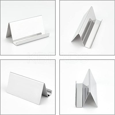 Stainless Steel Business Card Frame LS-ODIS-WH0008-37P-1