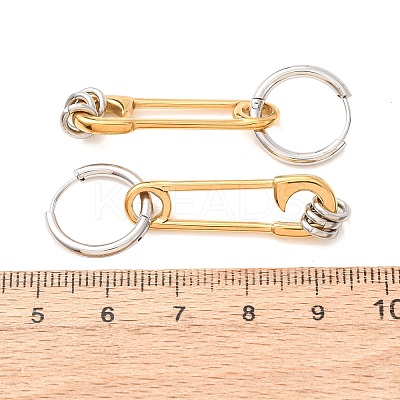 304 Stainless Steel Hoop Earrings for Women SA-CBA7B26-03GP-02-1