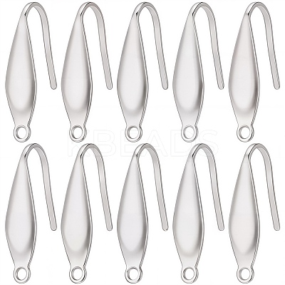 80Pcs 316 Surgical Stainless Steel Earring Hooks STAS-SC0005-65-1