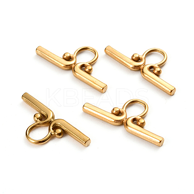 Ion Plating(IP) 304 Stainless Steel Toggle Clasps Parts STAS-D142-03B-G-1