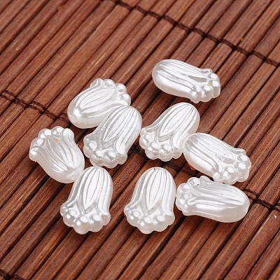 Flower Imitation Pearl Acrylic Beads X-OACR-L004-4772-1