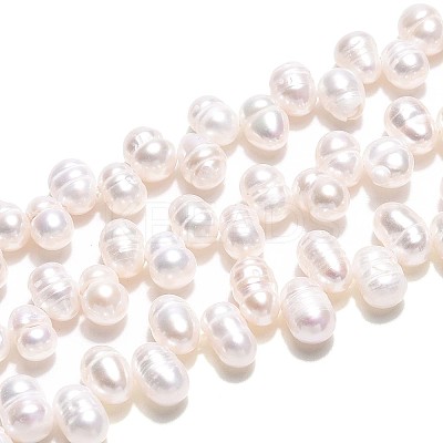 Natural Cultured Freshwater Pearl Beads Strands PEAR-T006-09-1