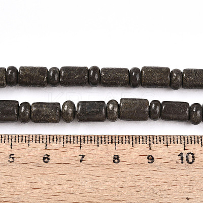 Natural Pyrite Beads Strands G-N346-03A-01-1