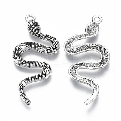 Tibetan Style Alloy Big Pendants X-TIBEP-Q088-001AS-RS-1