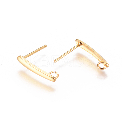 PVD Vacuum Plating 304 Stainless Steel Ear Stud Components STAS-I120-18A-G-1