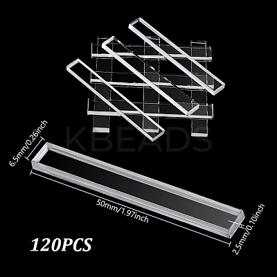 120Pcs Transparent Acrylic Sheets FIND-GA0007-20B-1