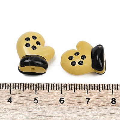 Baking Paint Glass Enamel Beads LAMP-R004-07E-1