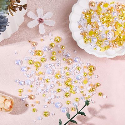 1 Bag Half Round Cabochons Set FIND-CP0003-17-1