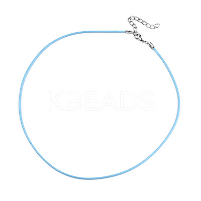Waxed Cotton Cord Necklace Making MAK-S034-009-1