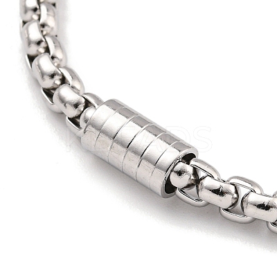 Tarnish Resistant 304 Stainless Steel Box Chain Bracelets for Women LS-BJEW-R318-03A-P-1